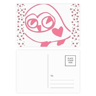 Imagem de Cartão postal em formato de coração para comemoração de flor de Natal para proteger pássaro do sorriso