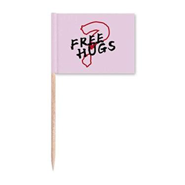 Imagem de Question Hug Request Socializing Toothpick Flags Marker Topper Party Decoration