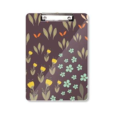 Imagem de Placa de suporte para pintura de planta de folha marrom A4