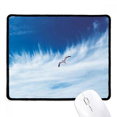 Imagem de Mousepad Clouds Bird Blue Sky Tapete de borracha para jogos