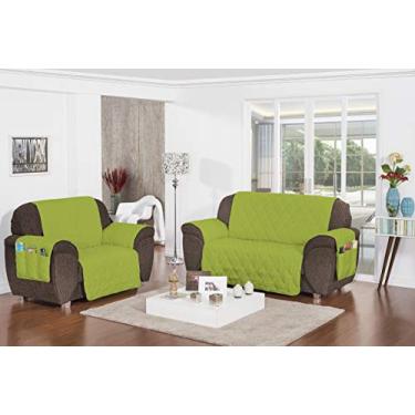 Imagem de Protetor de Sofá Smaniotto 2 Peças Mellindre Pistache Grande