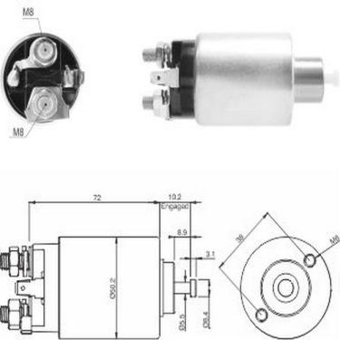 Imagem de Automático Motor de Partida Santa Fé Sonata Sportage Tucson - ZM - ZM2392