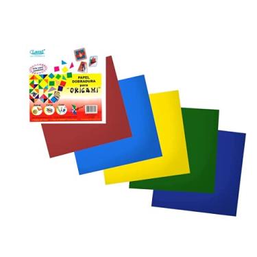 Imagem de LEONI Papel Dobradura para Origami 16x16cm, 60 Folhas, Multicolorido, Quadrado
