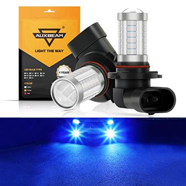 Imagem de Auxbeam 9005 H10 lâmpadas LED de neblina de alta potência 50W 3020 SMD lâmpada para farol de neblina, luzes traseiras - azul 10000K, pacote com 2