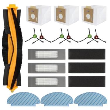 Imagem de Feilifan Kit de 19 Peças para Aspirador de Pó Robô ECOVACS DEEBOT N10 PLUS/T9+/N8 PRO+/N8+/T8AIVI+/T8+ (Amarelo e Preto)