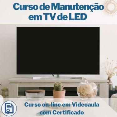 Imagem de Curso on-line em videoaula de Manutenção em TV de LED com Certificado