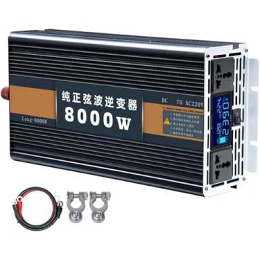 Imagem de Inversor de energia para carro de onda senoidal pura 5000W, 6000W, 7000W, 8000W, 9000W, 12000W (pico) Inversor DC 12V/24V/48V/60V a 220V Conversor AC com display LCD Carregador de carro com