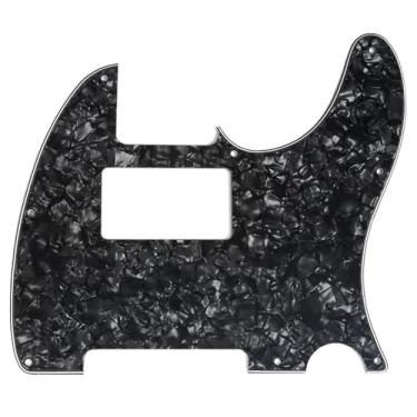 Imagem de Musiclily 8 Furos Escudo Humbucker Tele HH Pickguard para Guitarra Fender EUA/Mexicana Made Telecaster Standard Estilo Moderno, 4 Camadas Preto Perolado