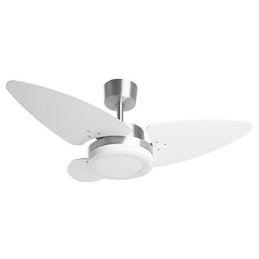 Imagem de VENT GRAVANA LED 110/127V 3P CLM AT ALUMINIO ESCOVADO PAS BRANCAS 130W