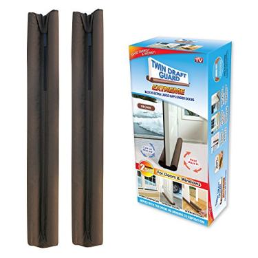 Imagem de Rolo para vedação de porta Twin Draft Guard 60224-DNA, conjunto com 2, marrom