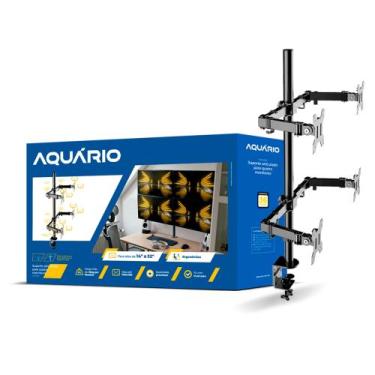 Imagem de Suporte Articulado 4 Monitores 14 A 32 Até 40kg Aquario