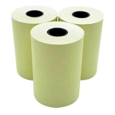 Imagem de Bobina Térmica 57x10 Amarela 58mm P/Cartão Crédito 20 Un - DC