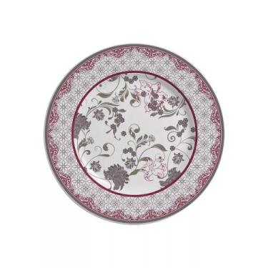 Imagem de Conjunto com 6 Pratos de Sobremesa Baronesa Ø21cm - Alleanza Cerâmica