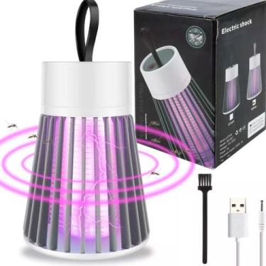 Imagem de Abajur Mata Mosquito Choque Elétrico Recarregável Usb - DESERT ECOM