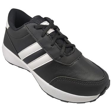 Imagem de Tênis infantil Masculino Meninos Escolar Gibizinho Esportivo Cor:Preto;Tamanho:33