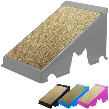 Imagem de Arranhador Gato Rampa Plástica Interativo Anti Estresse Evita Arranhar