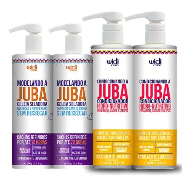 Imagem de Kit Widi Care Juba 2 Condicionadores e 2 Geleias Modelando
