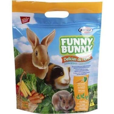 Imagem de Ração Supra Funny Bunny Delícias da Horta Coelhos, Hamster e Outros Pe