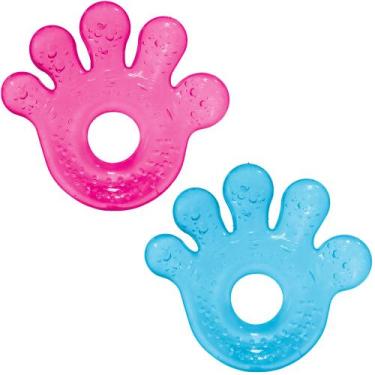 Imagem de Massageador De Gengiva Mãozinha Com Água Mordedor Infantil - Buba, Azu