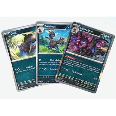 Imagem de Hydreigon 140/193 - Paldea Evolved - Pokemon Evolution Set - 3 Card Lot - Scarlet & Violet