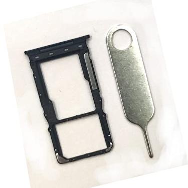 Imagem de Bandeja SIM Suporte de cartão SIM Micro SD de substituição para Motorola Moto G Pure XT2163-4 Preto