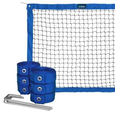 Imagem de Kit Beach Tennis Azul - Rede Oficial + Fita De Marcação - Gismar Redes
