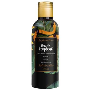 Imagem de Oleo Para Massagem Delirio Tropical Beijavel Sabor Pessego Estimula Se
