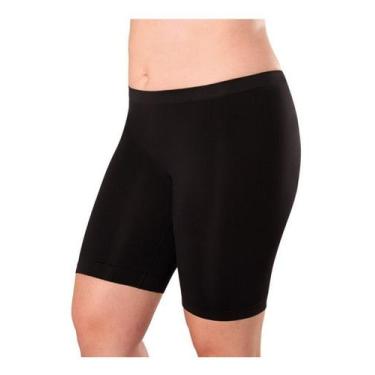 Imagem de Calcinha Boxer Short Lupo Loba Sem Costura Esconde Celulite, Preto, G