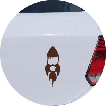 Imagem de Adesivo de Carro Foguete Decolando - Cor Marrom - Melhor Adesivo, Marr