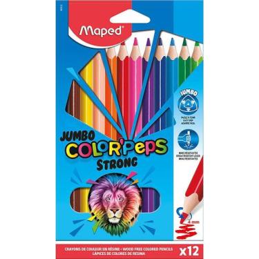 Imagem de Lápis de Cor Color Peps Strong Jumbo 12 Cores  Maped