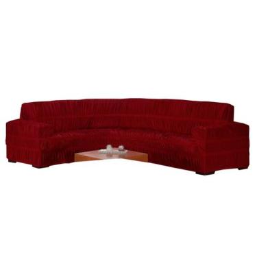 Imagem de Capa de Sofá de Canto Elasticada Em Malha Gel Para 5 ou 6 Lugares Vinh