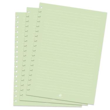 Imagem de Refil Para Caderno Inteligente Colegial 48 Folhas Verde - Dac