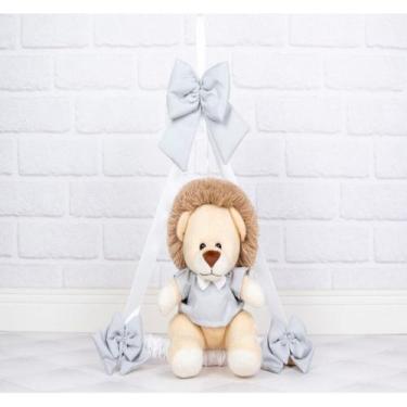 Imagem de ENFEITE DE PORTA LEÃO PROVENCE 18cm - PORTA MATERNIDADE - CKD CONFECÇÕ