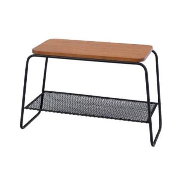 Imagem de Mesa Lateral Letti Banco Sapateira Industrial Elegante - Studio Metal 