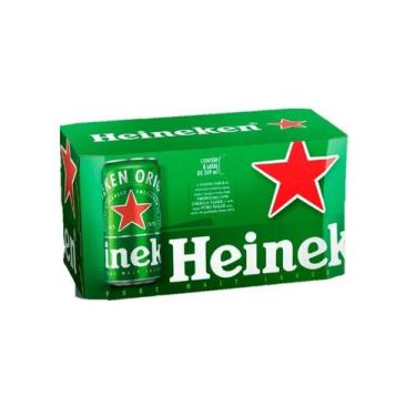 Imagem de Pack Com 8x Cervejas Heineken 269ml Lata