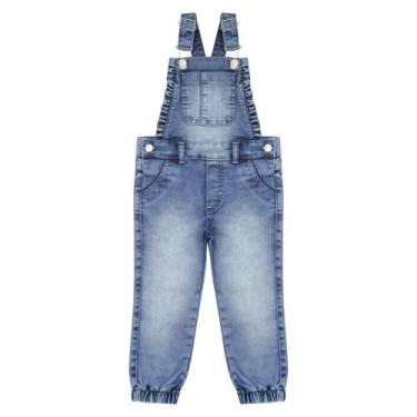 Imagem de Jardineira Infantil Look Jeans Calça Jeans, 04