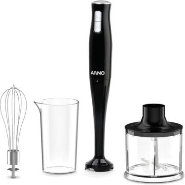 Imagem de Mixer Portátil Arno Turbo Mix Pro 3 em 1 Inox 400W Copo Medidor 500ml 