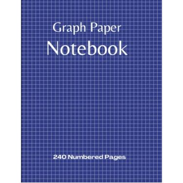 Imagem de Graph Paper Notebook: Project Workbook with 240 Numbered Pages Quad Ruled 5 x 5 Graph Paper | 8.5" x 11" | PLUS 20 Lined Pages | For Ideas, Notes, Sketches
