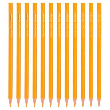 Imagem de PATIKIL Conjunto de lápis de cor laranja amarelo, 12 lápis de cor a óleo, lápis de desenho de madeira para artistas, pintura artística
