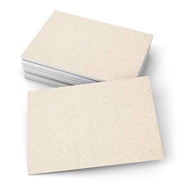 Imagem de 321Done Cartões de índice de bronze branco – Feito nos EUA – Pequeno 8,8 x 12,7 cm (conjunto de 50), Notecards Rústicos de dupla face, cartolina grossa e resistente, cartões simples vazios para desenhar pintura, cartão de escrita