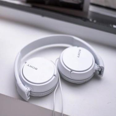 Imagem de Sony Fone de ouvido portátil Over On Ear Best Stereo Extra Bass para Apple iPhone iPod/Samsung Galaxy / mp3 Player / 3,5 mm Jack Plug Celular (Branco)