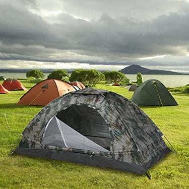 Imagem de Domary Tenda de acampamento ultraleve, barraca portátil de camada única, revestimento anti-UV UPF 30+ para pesca ao ar livre na praia, Tenda ao ar livre