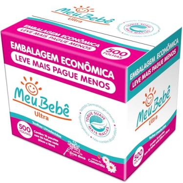 Imagem de Meu Bebê Ultra Toalhas Umedecidas, Hygieline, 500 Folhas