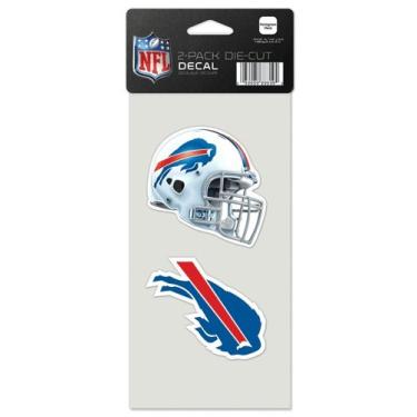 Imagem de WinCraft Decalque de corte perfeito NFL Buffalo Bills (conjunto de 2), 10 x 10 cm