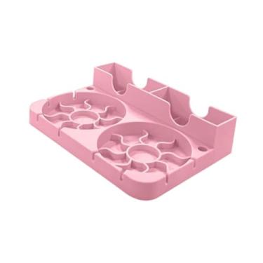 Imagem de Fenteer Suporte para Garrafa de Água Suporte para Escorredor de Garrafas Suporte para Canecas de Café Suporte para Secagem de Copos Suporte para Garrafas para, Rosa, Tamanho real