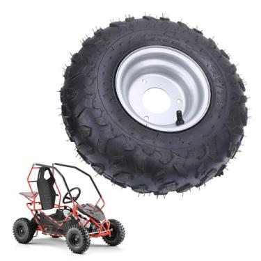 Imagem de 145/70-6 ATV Go Kart Tire, 6 Polegada Traseira Traseira Roda Universal Rim 3 Parafuso, Pneu Estrada de Estrada Utv para Go Kart ATV Mini-Bikes Quad Bike Pneus and Wheels
