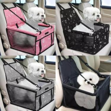 Imagem de Assento Pet Cadeirinha Cadeira Booster Banco Carro para Cães e Gatos (Cor aleatória, tamanho médio)