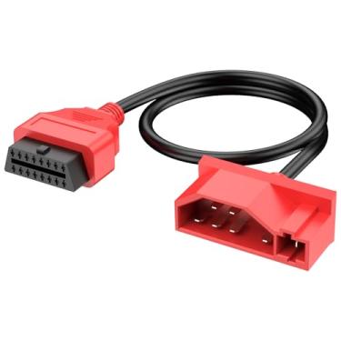 Imagem de Autel Conector macho OBD de 7 pinos para cabo de diagnóstico OBD2 de 16 pinos, cabo adaptador OBD de 7 pinos para 16 pinos para Ford