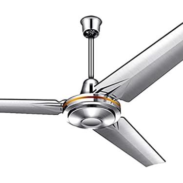 Imagem de Ventiladores De Teto Sem Luzes, Ventilador De Teto Industrial De 140 Cm Com Pás De Aço Inoxidável Engrossadas, Velocidade Do Vento De 3 Velocidades, Casa E Comercial,Atualizar,Collector88