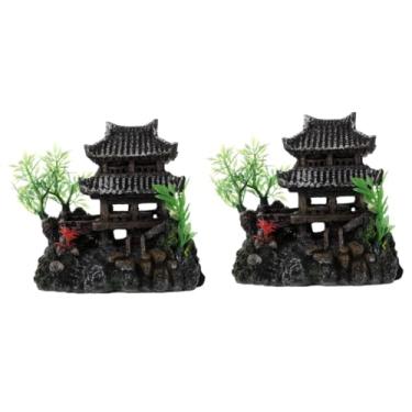 Imagem de AKALNNB 2 peças aquário paisagismo sala de aquário bomba plantas aquário ornamento castelo água aquário ornamentos inflável colchão esponja aquário aquários